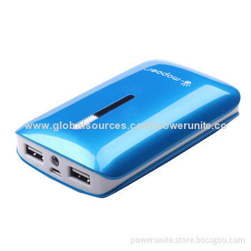 Universal External Power Bank for Smartphones, Tablet PCs with 6,600mAh Capacity, 5V/2.0A Input